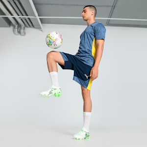 Neymar JR "BNA" Men's Football Training Shorts, Marine Blue-Pelé Yellow, extralarge-IND